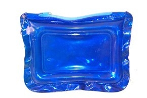 Blue Clear PVC Bags With Zipper 