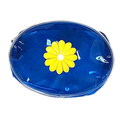 Blue Clear PVC Bags With Zipper 