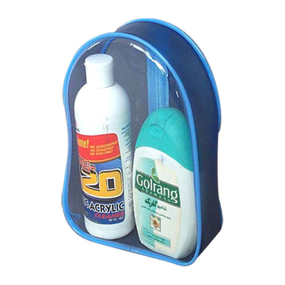 Transparent Clear PVC Bags For Cosmetic Packaging , Travel Toiletry Bag